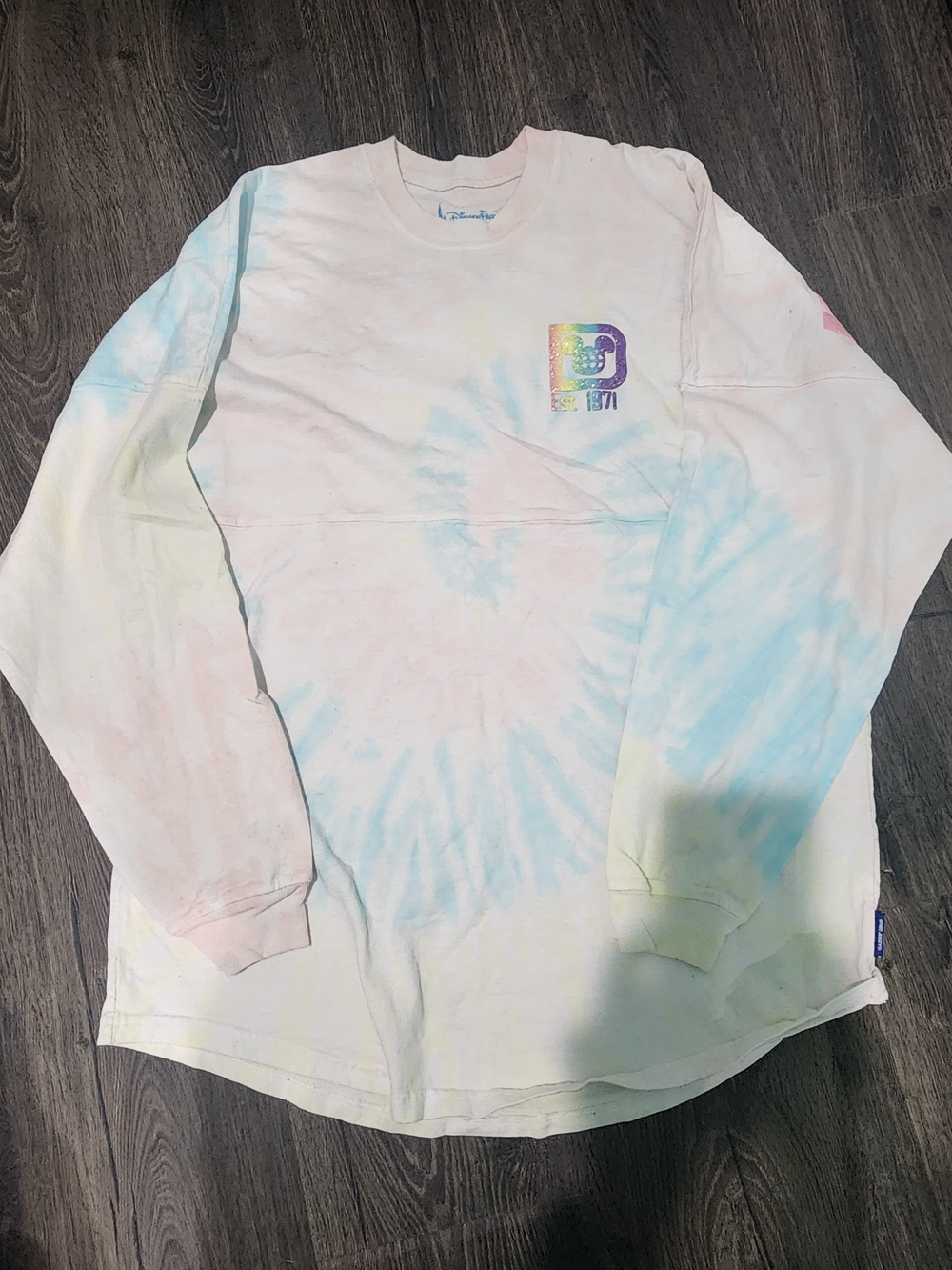 Walt Disney World Spirit Jersey Cotton Candy Tie Dye Shirt
